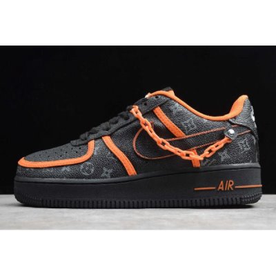 Nike Air Force 1 '07 Se Low Lv Siyah / Turuncu Kaykay Ayakkabı Türkiye - ONJOZNX6